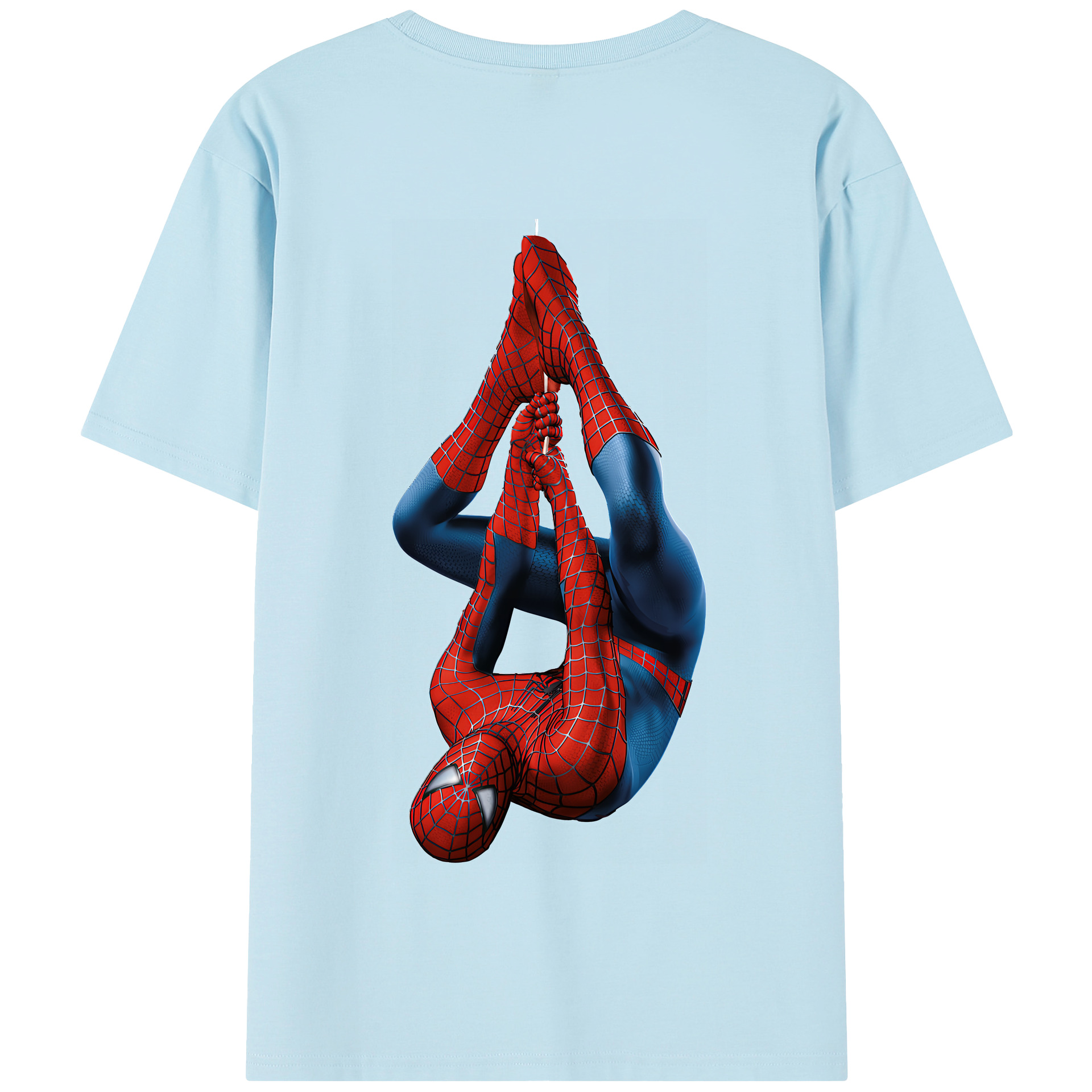 Spider Man スパイダーマン 綿100％半袖Tシャツ（背面プリント）